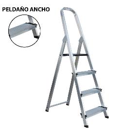 SIFER ESCALERA EXPERT PRO ALUMINIO 4 PELDAÑO 12CM  SEGUR-06721