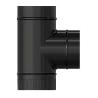 ESTUFA TE VITRIFICADO NEGRO A 90 º Ø 100 MM TEV10090
