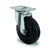 RUEDA INDUSTRIAL 100Ø GOMA NEGRA PLACA GIRO 70KG 20B0014