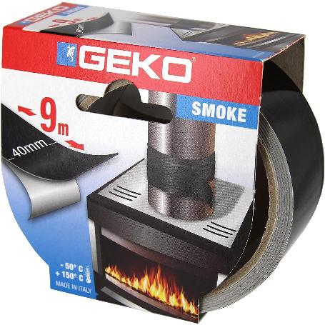 GEKO CINTA ADHESIVA ALU ALTA TEMPERATURA 40 MMX9 M NEGRO 230-95