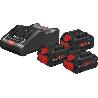 BOSCH POWERSET 3XPC 18V 8.0AH+CARGADOR GAL18V-160 0615990N2F