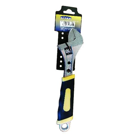 SIFER LLAVE INGLESA AJUSTABLE CR-V 8 59X32X30 MM M-GOMA 12-1092