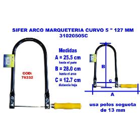 SIFER SIERRA ARCO MARQUETERIA 28 CM HOJA12.7 MM CURVO  31020505C