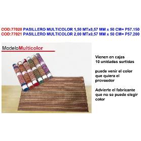 PASILLERO MULTICOLOR 1,50 MTX0,57 MM X 50 CM  P57.150