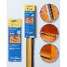 BRIPLAS BAJOPUERTA ADHESIVO PVC CON CEPILLO 93 CM ROBLE 514R