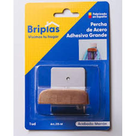 BRIPLAS COLGADOR PERCHA COCINA INOX ADHES 1U GRANDE  215M