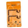 CORTINA FINSTOCK  2 SOPORTE BARRA 19 MM EXTENSIBL 35 BURDEOS ORO