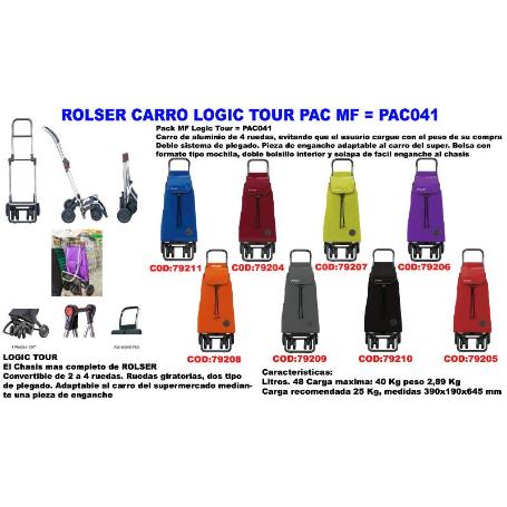 ROLSER FINSTOCK CARRO LOGIC TOUR PACK MF PLEGABLE MANDARI IMX006