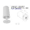 PERSIANA TOPE PLASTICO DE 40 MM BLANCO CON TORNILLO METALICO (CAJA 50 UNIDADES)