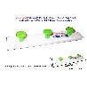 GISDALIA FINSTOCK PERCHA PLAST 320X60X12MM 3 POMOS VERDE 438