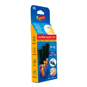 SUPERTITE ADHESIVO SUPER GLU MINI NSTANTANEO CIANO 3UX1,5GR 2403