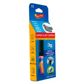 SUPERTITE ADHESIVO SUPER GLUE FLEXIBL CIANO 1X3 GR MULTIUSO 2411