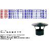 ESTUFA SOMBRERETE CHINO VITRIFICADO 850º DE 125 SVM125