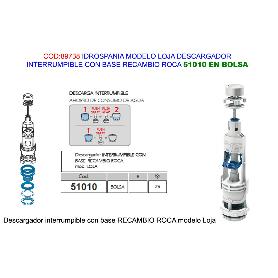 PLUVIA DESCARGADOR LOJA WC BAJA INTERRUMPIBLE CAJA 51012