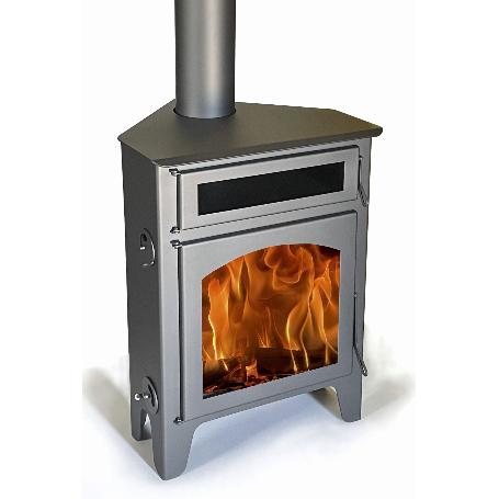 ESTUFA LEÑA RINCON R2+HORNO MAX 11 KW SALIDA VERTICAL 150Ø  600