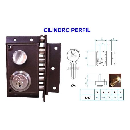 AVL CERRADURA ANTIPALANCA 2240 DERECHA PINTADA EUROPERFIL 50 MM