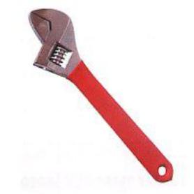 LAMS LLAVE INGLESA AJUSTABLE MANGO ROJO 10 MOLETA CENTRAL A0010