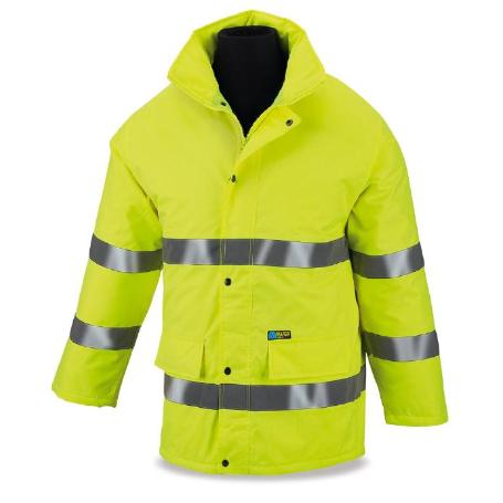 MARCA ROPA ABRIGO PARKA FLUORESCENTE AMARILLO L 288PFEL
