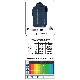MARCA FINSTOROPA FRIO CHALECO PLUMAS LOKI MARINO XXXL 288VTPXXXL