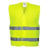 MARCA CHALECO REFLECTANTE 2 BANDA CIERRE VELCRO T-XXL HV714