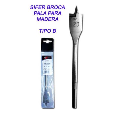 SIFER BROCA DE PALA PARA MADERA 33        TIPO B