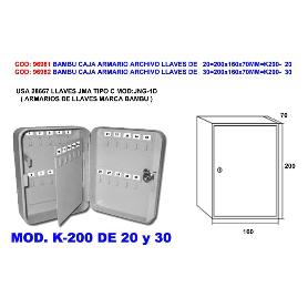 AVL CAJA ARMARIO ARCHIVO LLAVES DE   30 200X160X70MM K200-  30
