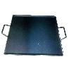 PLANCHA ASAR ACERO 4 MM CON 2 ASAS DE METAL 45 X 45