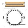 MECANISMO GIRATORIO PARA MUEBLES. CARGA MAXIMA 300KG. ACABADO NEGRO. MODELO GEOS. DIAMETRO 320