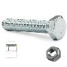 BLISTER TORNILLO ROSCA METAL CABEZA HEXAGONAL DIN 933 CON TUERCA CINCADO METRICA M-6 LARGO 15MM