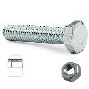 BLISTER TORNILLO ROSCA METAL CABEZA HEXAGONAL DIN 933 CON TUERCA CINCADO METRICA M-8 LARGO 40MM