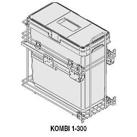 MODULO CUBO BASURA EXTRAIBLE KOMBI M300 1X33LTS.