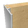 PERFIL TIRADOR ALUMINIO LIA 2,60 PLATA MATE (CAJA 2)