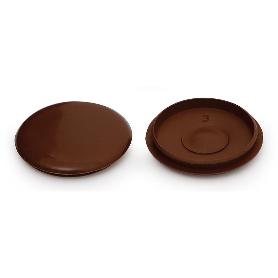 CANELA 35 TAPA EMBELLECEDOR EMBUTIR Ø35MM ACABADO MARRÓN
