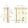 COLGADOR MUEBLE SUSPENDIDO 807 FORTE IZQUIERDA CON TACOS. PATENTADO. 55KGS/UNIDAD