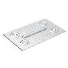 PLACA RECTANGULAR GOLDEN 67-40 G.1MM ZINCADO