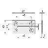 PLACA RECTANGULAR GOLDEN 67-40 G.1MM ZINCADO
