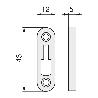 PLACA ANCLAJE ZMK RAPID 43X12