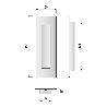 TIRADOR UÑERO PARA PUERTA CORREDERA. 150X50. INOX304