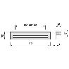 TIRADOR ZAK HOMER C96 L172MM RAL9006 TALADROS A 96/128/160MM.