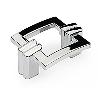 TIRADOR ZMK MONROE 44X35 C32 CROMO ACABADO CROMO (CAJA 50)