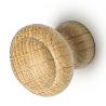 POMO MADERA RINO 30 HAYA TRANSPARENTE Ø30MM
