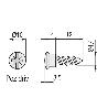 TORNILLO CAZOLETA Ø4 4-12 CAB.10 ZINCADO CON PUNTA