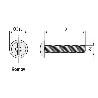 TORNILLO TIRADOR COMBO ZINCADO 4-10 (VALIDO PARA GUIA CANAL 17/27) (CAJA 100)