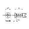 TORNILLO EURO 6,3X8 DIAM.CAB.7,2MM ZINCADO (CAJA 100)
