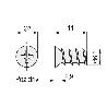 TORNILLO EURO 6,3X11 DIAM.CAB.7,2MM ZINCADO (CAJA 100)