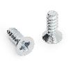 TORNILLO EURO 3,9X11 Ø6,8 CABEZA ACABADO ZINCADO (CAJA 100)