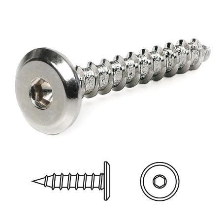 TORNILO EMBELLECEDOR CABEZA PLANA TEGAS 6,3 LARGO 80MM DIÁMETRO 6.3