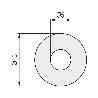 ARANDELA PLANA DIN 9021 ACERO INOXIDABLE METRICA M-6 (CAJA 1000)