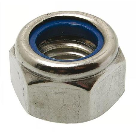 TUERCA HEXAGONAL AUTOBLOCANTE DIN 985 CINCADA METRICA M-4 (CAJA 2000)