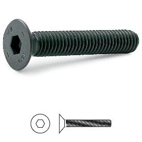 TORNILLO ROSCA METAL ALLEN DIN 7991 NEGRO METRICA M-8 LARGO 100MM